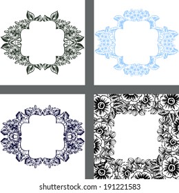 Abstract flower background with place for your text