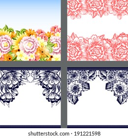 Abstract flower background with place for your text