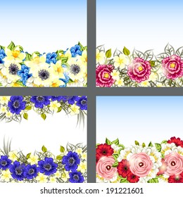 Abstract flower background with place for your text