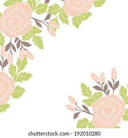 Abstract flower background with place for your text