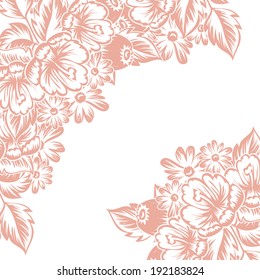 Abstract flower background with place for your text