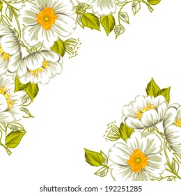 Abstract flower background with place for your text