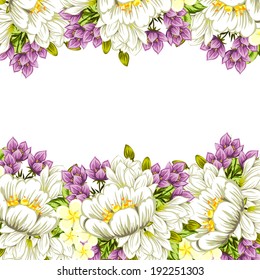 Abstract flower background with place for your text