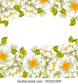 Abstract flower background with place for your text