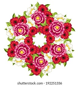 Abstract flower background with place for your text