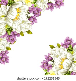 Abstract flower background with place for your text