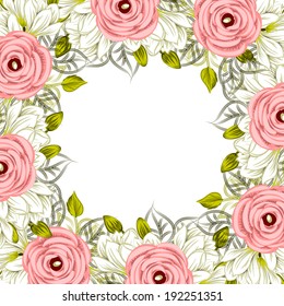Abstract flower background with place for your text