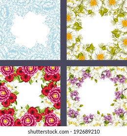 Abstract flower background with place for your text
