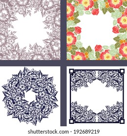 Abstract flower background with place for your text