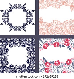 Abstract flower background with place for your text