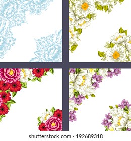 Abstract flower background with place for your text