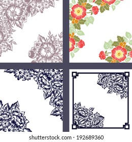 Abstract flower background with place for your text