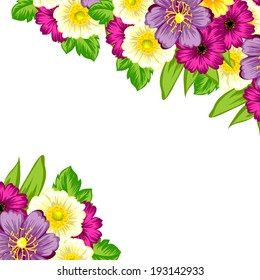 Abstract flower background with place for your text
