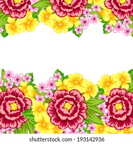 Abstract flower background with place for your text