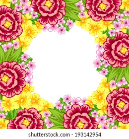 Abstract flower background with place for your text