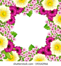 Abstract flower background with place for your text