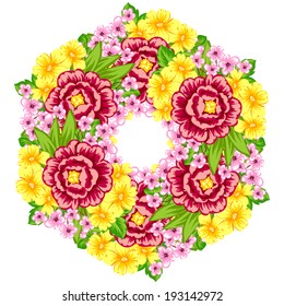 Abstract flower background with place for your text