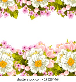 Abstract flower background with place for your text