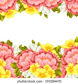 Abstract flower background with place for your text