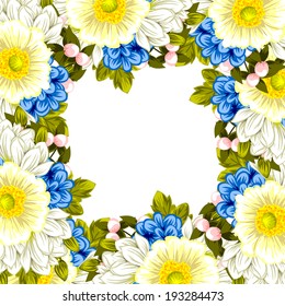Abstract flower background with place for your text