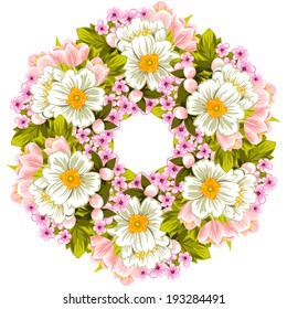 Abstract flower background with place for your text