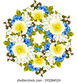 Abstract flower background with place for your text