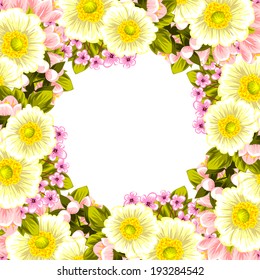 Abstract flower background with place for your text