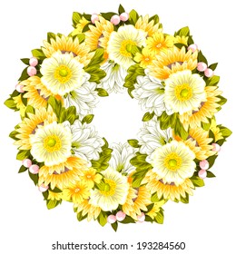 Abstract flower background with place for your text