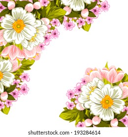 Abstract flower background with place for your text
