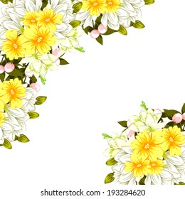 Abstract flower background with place for your text