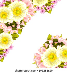 Abstract flower background with place for your text