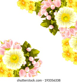 Abstract flower background with place for your text