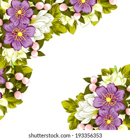 Abstract flower background with place for your text