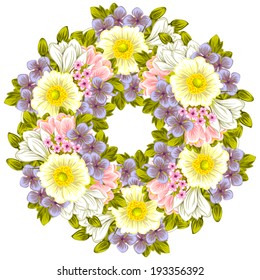 Abstract flower background with place for your text