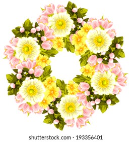 Abstract flower background with place for your text