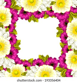 Abstract flower background with place for your text