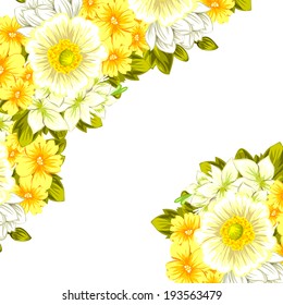 Abstract flower background with place for your text