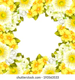 Abstract flower background with place for your text