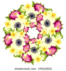 Abstract flower background with place for your text