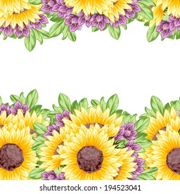 Abstract flower background with place for your text
