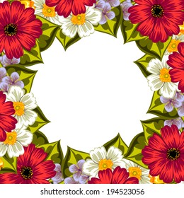 Abstract flower background with place for your text