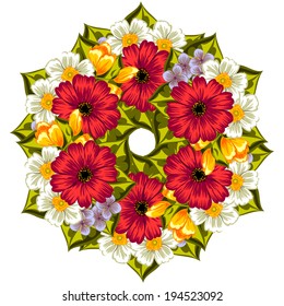 Abstract flower background with place for your text