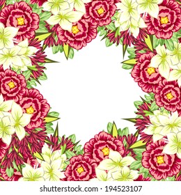 Abstract flower background with place for your text