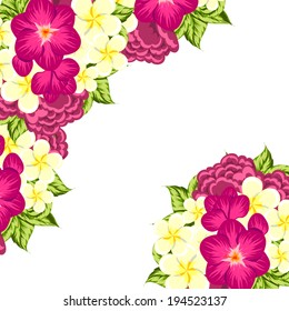 Abstract flower background with place for your text