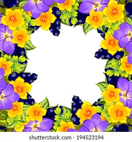Abstract flower background with place for your text