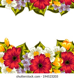 Abstract flower background with place for your text