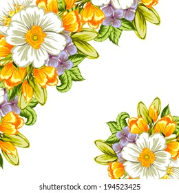Abstract flower background with place for your text