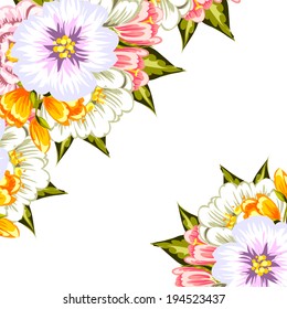 Abstract flower background with place for your text