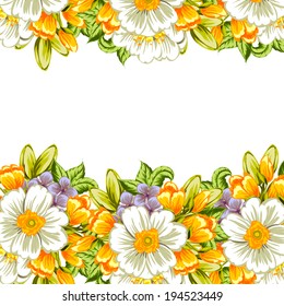 Abstract flower background with place for your text