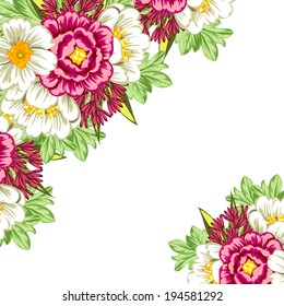 Abstract flower background with place for your text